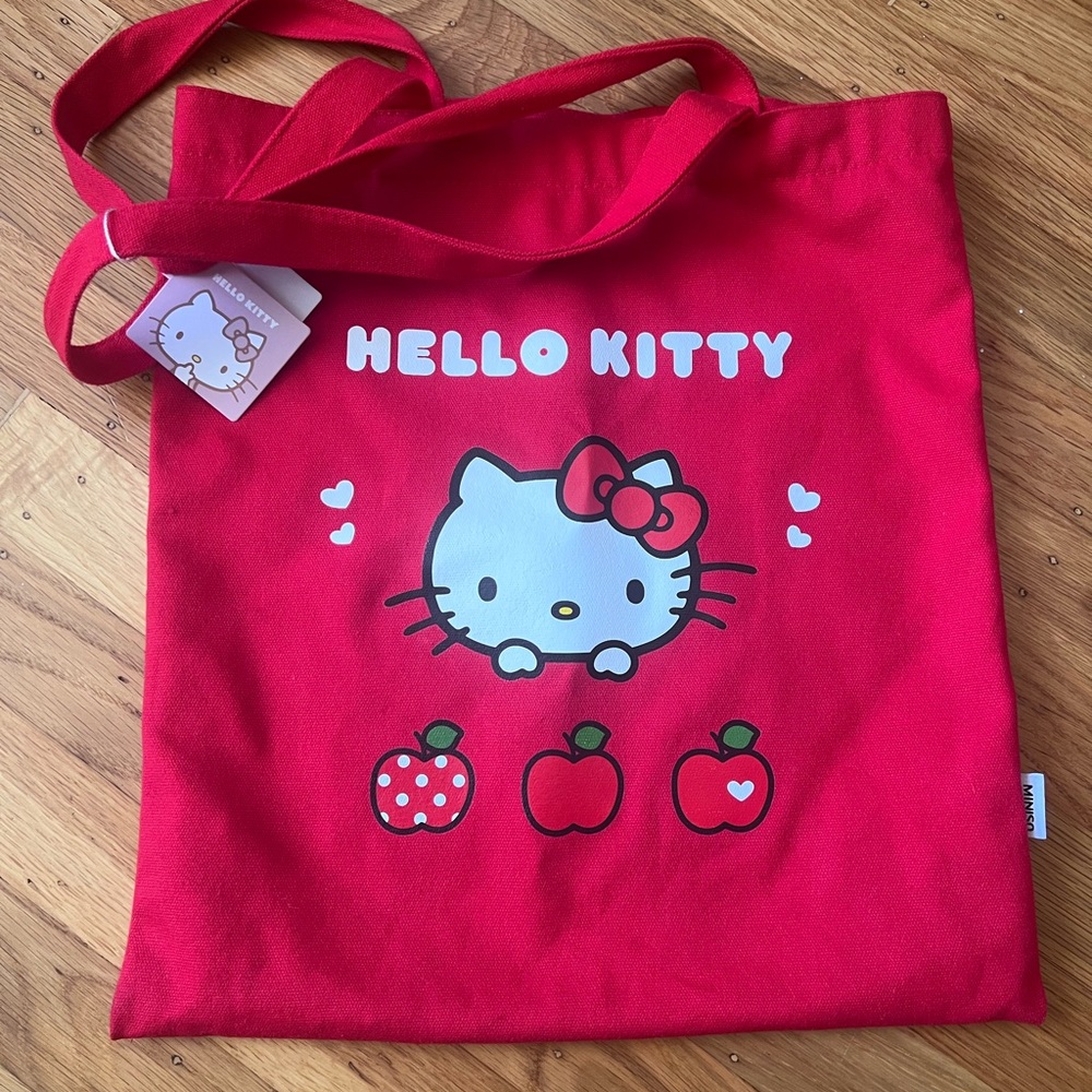 NWT Miniso Hello Kitty Red Tote